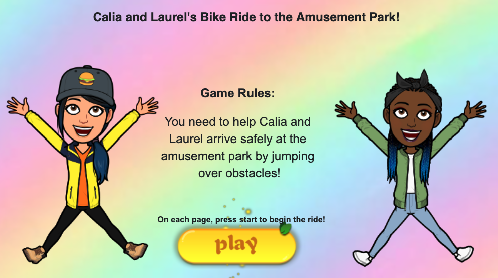 Calia and Laurel's Game! FINAL